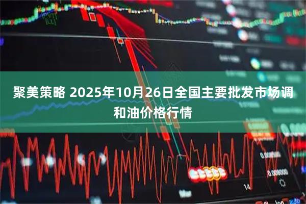 聚美策略 2025年10月26日全国主要批发市场调和油价格行情