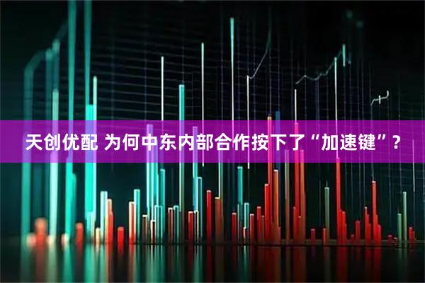 天创优配 为何中东内部合作按下了“加速键”？
